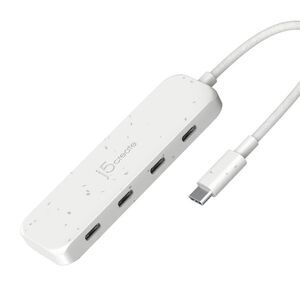j5create -  Eco-Friendly USB-C to 4-Port USB-C Gen 2  White